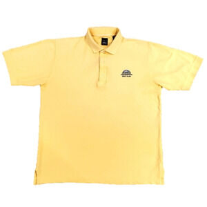3/$20 page & tuttle yellow leavenworth golf club polo shirt